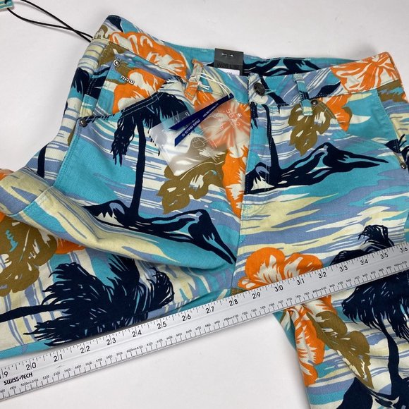 NEW G-Star Pharrell Williams Elwood X25 Aloha Print Pants Jeans Womens 26 x 32 - Picture 16 of 16